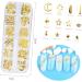 1 Box manicure tools rose gold decorations manicure decoration rivet 3d nail Size 1 Picture 3 - Buy Online on GoSupps.com