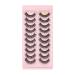 UAMOU Lashes Volume Fluffy Dense Russian Curling Fake Eyelashes Mink Eyes Extension Russian Strip Lashes handmade Cheerfully (Color : 10pairs 7D-24 Size : 5 Boxes)
