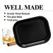 TLHOA Metal Rolling Tray - Black (7 x 5.5) | Durable and Stylish Tray - Buy Online on GoSupps.com