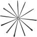 Baluue 24 Pcs Eyeliner Brush Winged Makeup Brush Eyeshadow Brush Black Flat Concealer Brush - Buy Online on GoSupps.com
