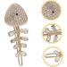 minkissy Fishbone Hairpin Women's Hair Clips Hair Barrettes for Girls Womens Barrettes for Hair Women Hair Accessory Delicate Hairpin Women Hair Clips Miss Side Clip Rhinestones Alloy - Buy Online on GoSupps.com