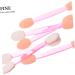 Balacoo 100pcs Eye Shadow Stick Double Ended Makeup Brush Eyeshadow Makeup Applicator Makeup 7.5x0.5cm Pink - Buy Online on GoSupps.com