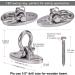 BeneLabel 2000 LB Capacity Permanent Antirust Stainless Steel Swing Hangers - Set of 2 | Heavy Duty Hardware for Yoga Hammocks, Sandbags, and Swing Sets - Buy Online on GoSupps.com