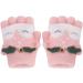 Baby Toddler Cartoon Deer Winter Thicken Wool Knitted Magic Mittens Convertible Fingered Gloves Insulated Snow Cold Weather Fluffy Mittens for Girls Boys Age 1-4Years Xmas Gift Pink Deer-Convertible - Buy Online on GoSupps.com