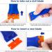 De Solv It Sticky Stuff Remover Liquid- 250ml with 10 Plastic Razor Blade Scraper for Cleaning Labels Sticker Remover Adhesive Glass - Buy Online on GoSupps.com