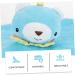 TOYANDONA Baby Bunny Pacifier Blanket - Infant Soothing Toy with Sensory Taggy Blanket Label, Blue - Buy Online on GoSupps.com