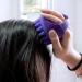 Premium Scalp Massage Device & Shampoo Brush for Women - Soft Silicone Cleaning Brush in Pink & Purple | ABS-HARSKAMM Spa Essentials - Buy Online on GoSupps.com