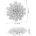 HOLIDYOYO 1pc Ceramic Sunflower Decorations Wall Art Decor Wall Decor Grace Decor Ceramics White - Buy Online on GoSupps.com
