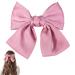 1 Psc Pink Bow Hair Clips Satin Vintage Solid Color Bowknot French Barrette Hair Bows for Girls for Hair Clip and Accessories for Women Girls Hair Barrettes Scrunchies Accessories