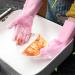 BUSOTH Reusable Silica Gel Scrubbing Gloves Silica Gel Dishwashing Gloves Kitchen Cleaning Tools Dishwashing Gloves - Buy Online on GoSupps.com