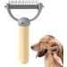 Double Sided Undercoat Rake - Double Sided Undercoat Rake for Dogs Cats Double Sided Dematting for Cat Grooming - Buy Online on GoSupps.com