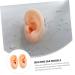10 Pcs Silicone Ear Model Set for Body Jewelry Display and Piercing Mold - Light Yellow - Buy Online on GoSupps.com