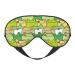 Cartoon Frog Sleep Mask Adjustable Double -Sided Eye Mask Soft Sleeping Eye Covers for Sleeping Perfect Shading Reduce Eye Edema