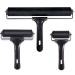 3 Pack Printmaking Brayers - Premium Brayer Rollers for Crafting Hard Rubber Roller Brayers Vinyl Roller Ink Paint Brush for Wallpapers Stamping Gluing Application (2.4 4 7.9 ) (Black)