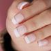 Blindery French Square Press on Nails - Pink Glossy Glitter - 24PCS - Buy Online on GoSupps.com
