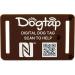 Buy DogTap Light Big - Waterproof Silicone Dog Tag with NFC & QR Code for Medium to Large Dogs | International Shipping - Buy Online on GoSupps.com