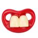 Zjchao Baby Schnuller - Night Schnuller with funny BuckTooth design - Safe mouth support pacifier made of silicone for infants - humorous pacifier for baby