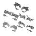VINTORKY Eyeliner Stickers - Plain 5 Pairs of Trendy Stickers for Cosplay Parties Random Style