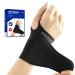 Galvaran Carpal Tunnel Ultra-Thin Wrist brace Adjustable Compression Wrist wrap for Tendonitis carpal Tunnel Syndrome Arthritis Repetitive Strain Injury Sturdy Breathable(Black)