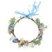 Vividsun Bohemian Blue Flower Crown Headpiece for Wedding & Festivals - Buy Online on GoSupps.com