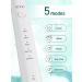NELL&WELL Sonic Electric Toothbrush for Adults - Rechargeable 5 Modes 3 Brush Heads IPX7 Waterproof (White) - Best International Shipping Available - Buy Online on GoSupps.com