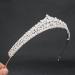 CZ Cubic Royal Wedding Tiara Crown - Bridal Hair Accessories Jewelry - Buy Online on GoSupps.com
