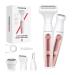 MAXGROOM Intimate Shaver for Women 4in1 Electric Body Shaver for Women Wet and Dry Bikini Trimmer Body Hair Trimmer for Eyebrows Face Intimate Zone Battery