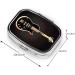 Black Guitar Printing Small Pill Case - Cute 2 Compartment Travel Pill Organizer for Pocket and Purse Gifts - Buy Online on GoSupps.com