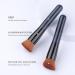 Flat Top Kabuki Foundation Brush for Liquid, Cream, Powder Makeup - Travel Size Blue Face Brush - Buy Online on GoSupps.com