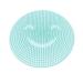 Massage pillow silicone bathroom massage pillow brush for lazy washing feet clean dead skin bathroom artifact back pillow foot 31 cm round massage pillow (size: blue)