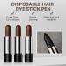 3 Pack Disposable Hair Dye Pens Portable LipstickLike Hair Color Stick Long Lasting Color and Fast Pigmentation Washable and Highly Saturating Covers White Hair at the Temples 02 Dark Brown - Buy Online on GoSupps.com