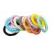 Candy Color 12 Piece Spiral Hair Ties | Small Multicolor Hair Coils | No Crease Coil Elastics for Women and Girls - Buy Online on GoSupps.com