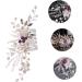 FRCOLOR 1pc Braided Flower Comb Pearl Hair Comb Diy Bridal Hair Comb Handmade Wedding Crystal Hair Comb Wedding Side Combs Rhinestone Hair Pearl Hair Pin The Side Wire White Bride Flowers - Buy Online on GoSupps.com