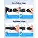 CkeyiN 5 in 1 Ceramic Curling Iron Set | Interchangeable Barrels | Adjustable Temperature | Hair Curlers for All Hair Types | Black - Buy Online on GoSupps.com