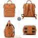 Ziosinm Leather Baby Wrap Backpack - Multifunctional Waterproof Diaper Bag for On-The-Go - Stylish Brown PU Design - Buy Online on GoSupps.com