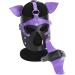 SUNSDEW Adults PU Leather Puppy Hood Mask for Halloween Cosplay - Removable Dog Face Pup Hood for Novelty Costume Props - Buy Online on GoSupps.com