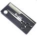 7 inch Axemoore Professional Hairdressing Scissors with Scissors Comb Adjustment (7 inch flat scissors)