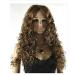 BGHJUE Wig Lace Front For Brown Women High Density Heat Resistant Fibre Hair Long Curly Wigs 60cmBrown