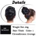 Thick Hair Donut Scrunchie Hair Bun Updo Hairpiece Scrunchy Wavy Curly Messy Hair Ribbon Hair Chignons Ponytail Extension Dark Black Thick Dark Black - Buy Online on GoSupps.com