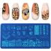 Snake Leopard Print Animal Nail Stamping Plates | Geometric Flowers & Cow Designs | Stencil Stamp Tool for Cow Print Nails - J054 - Buy Online on GoSupps.com