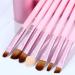 Allayu 7 Pieces/Set Woman Girl Portable Makeup Brush with Handle Powder Beauty Make Up Brushes Eyebrow Tool Professional - Buy Online on GoSupps.com
