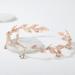 SWEETV Rose Gold Wedding Tiara for Bride | Elf Cosplay Crown | Princess Hair Accessories - Perfect for Prom, Photoshoot, Halloween - Buy Online on GoSupps.com