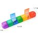 Weekly Pill Organizer - 1 Time A Day Detachable 7 Compartment Travel Case for Vitamins & Medicine - Colorful & Portable - Buy Online on GoSupps.com