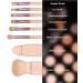 Meecaa 8 in 1 Retractable Blending Makeup Brush Set Concealer Brush Oblique Eyebrow Brush Loose Powder Brush Beauty Sponge Multifunctional Cosmetic Makeup Brushes Portable Facial Powder Eyeshadow Brushes for Travel (Pink) - Buy Online on GoSupps.com