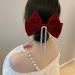 AJTUTUS Delicate Style Bowknot Shape Hair Clip Ponytail Decors Winter Headwear Female Hairpin with - Buy Online on GoSupps.com