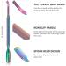 FVION Stainless Steel Cuticle Pusher & Nail Cleaner - Dual Tool for UV Gel Polish Removal - Multi-colored-2 - Buy Online on GoSupps.com