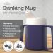JFA Supplies 2 Handle Blue Adult Drinking Mug 165ml | Non Spill Sippy Cup - Buy Online on GoSupps.com