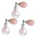 FOMIYES Glitter Eye Shadow 3pcs High Gloss Dusting Hair Glitter Makeup Eyeshadow Shimmering Spray Powder Bulk Miss Loose Powder 7.5x7cmx3pcs Pinkx3pcs