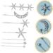 MAGICLULU 5 Sets Fringe Bobby Pin Womens Barrettes for Hair Barrettes for Women Hair Clips for Teen Girls Metal Hair Barrettes Hair Accessory for Women Korean Rhinestone Issue Card - Buy Online on GoSupps.com