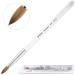 Size 8 PANA USA Pure Kolinsky Hair Acrylic Nail Brush - Oval Crimped Clear Handle - Buy Online on GoSupps.com